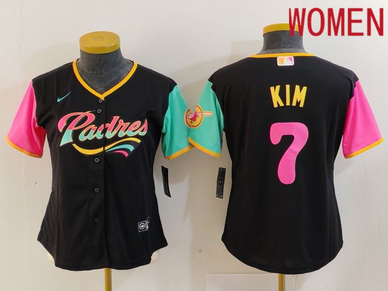 Women San Diego Padres #7 Kim Black City Edition 2024 Nike MLB Jersey style 14->->Women Jersey